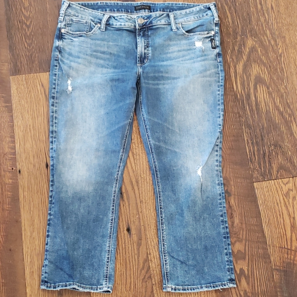 Silver Jeans Elyse Capri 36x22.5